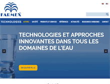 Tablet Screenshot of farmex.fr